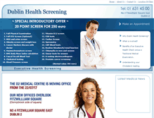 Tablet Screenshot of dublinhealthscreening.ie
